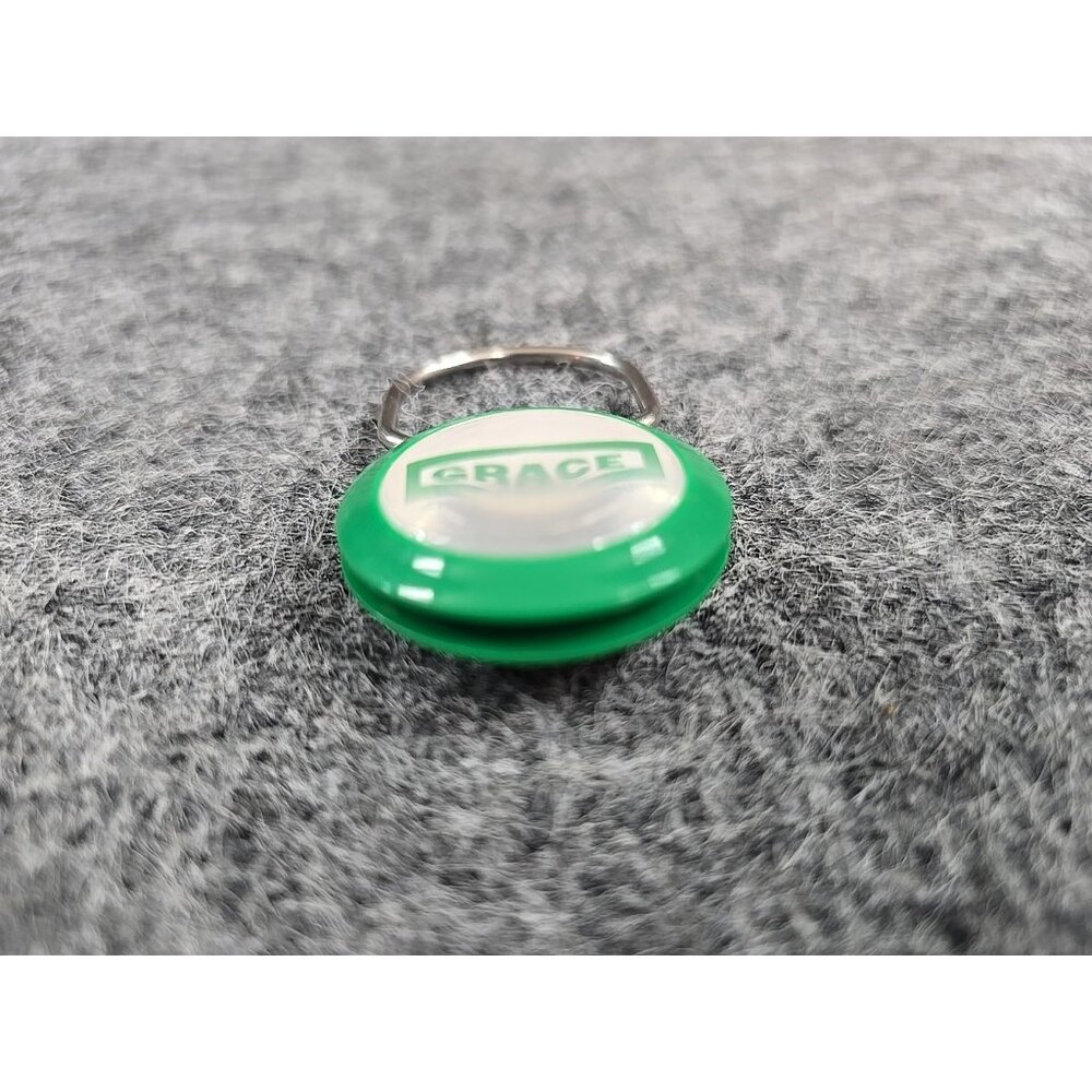 Grace Agricultural Products Advertising Key Ring Keychain Vintage Green - Picture 3 of 4